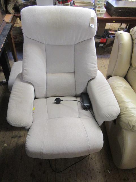 LAZY BOY CHAIR AND TWO FOOTSTOOLS Image