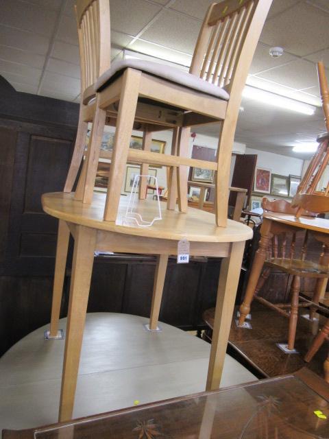 SMALL MODERN KITCHEN TABLE AND TWO CHAIRS Image