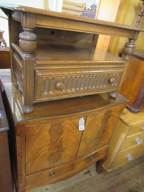 DRINKS CABINET AND DROPLEAF TV CABINET Image