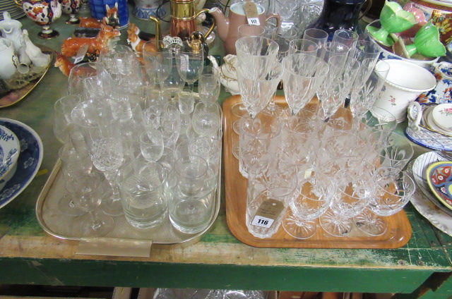 TWO TRAYS OF GLASS Image