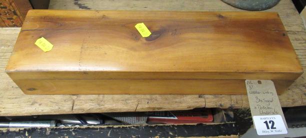 ARTISTS WRITING BOX  SIGNED AND DATED UNDERNEATH Image