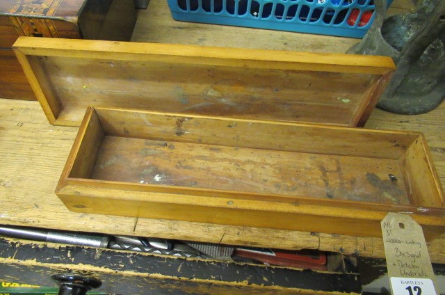 ARTISTS WRITING BOX  SIGNED AND DATED UNDERNEATH Image