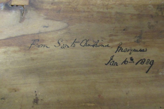 ARTISTS WRITING BOX  SIGNED AND DATED UNDERNEATH Image