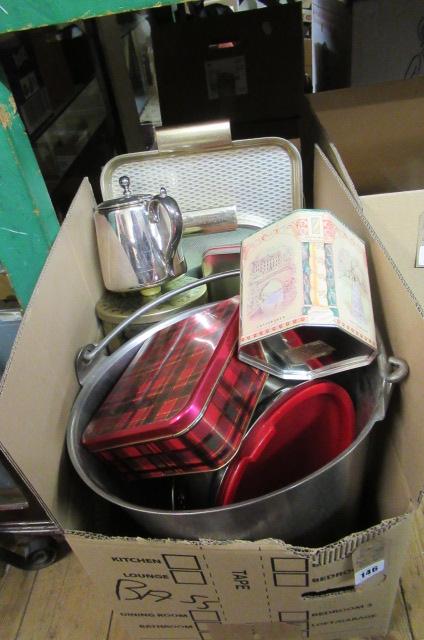 BOX OF TINS ETC Image