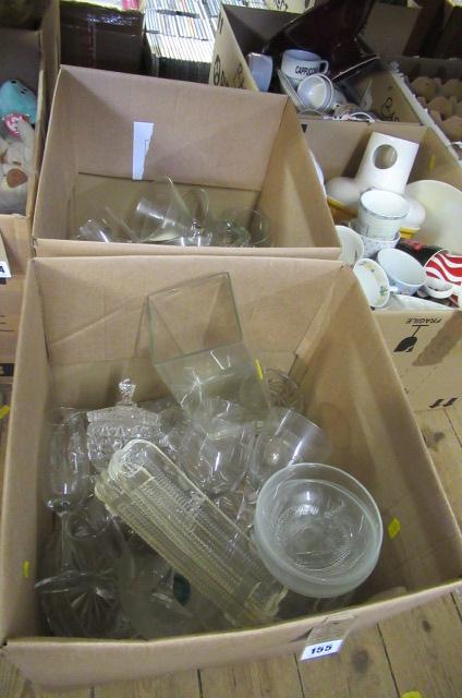TWO BOXES OF ASSORTED GLASS Image