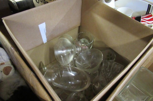 TWO BOXES OF ASSORTED GLASS Image