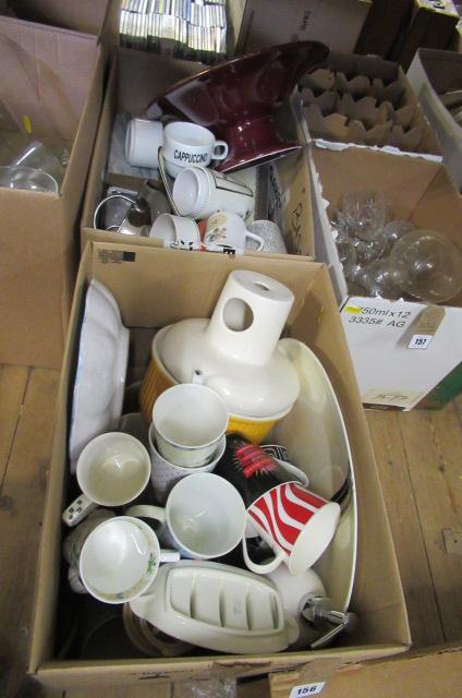 TWO BOXES OF KITCHENWARE Image