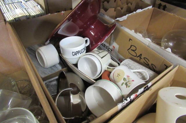 TWO BOXES OF KITCHENWARE Image
