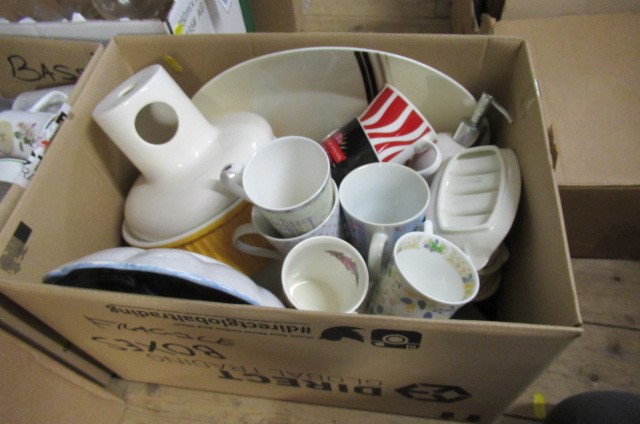 TWO BOXES OF KITCHENWARE Image