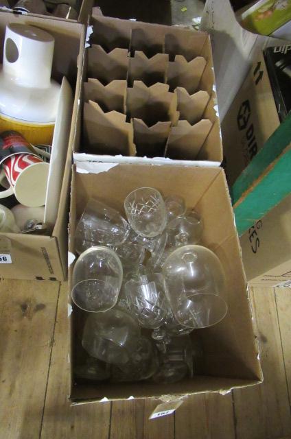 TWO BOXES OF ASSORTED GLASS Image