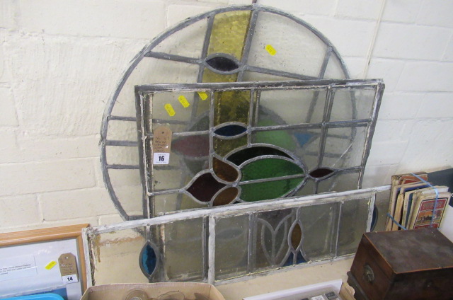 QUANTITY OF STAINED GLASS PANELS Image