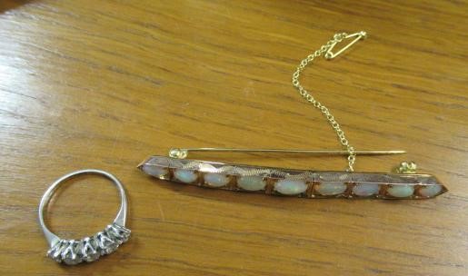 OPAL BROOCH AND RING Image