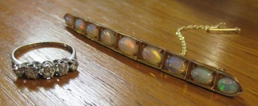 OPAL BROOCH AND RING Image