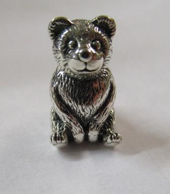 SILVER TEDDY BEAR PIN CUSHION Image