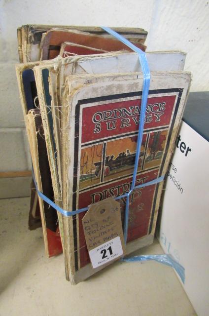 QUANTITY OF VINTAGE FOLDING CAR MAPS Image