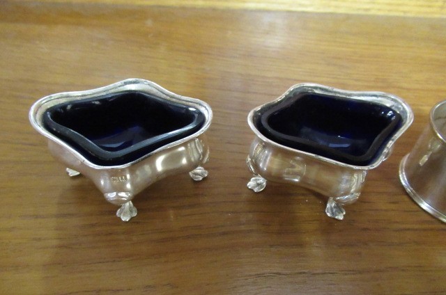 SILVER NAPKIN RING AND FOUR OTHER ITEMS  Image