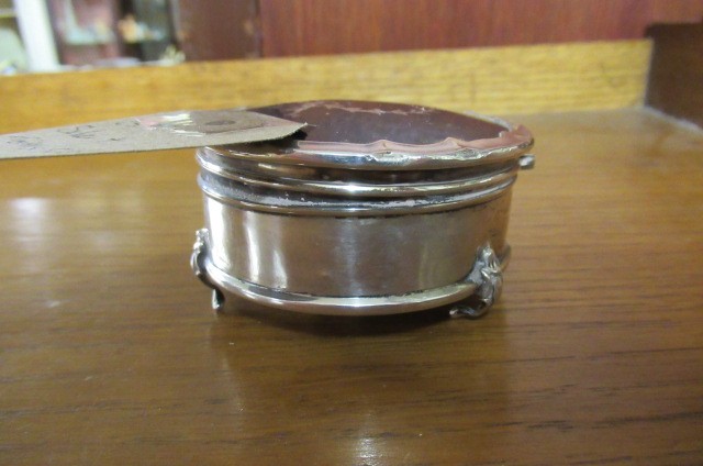 SILVER AND TORTOISESHELL BOX Image