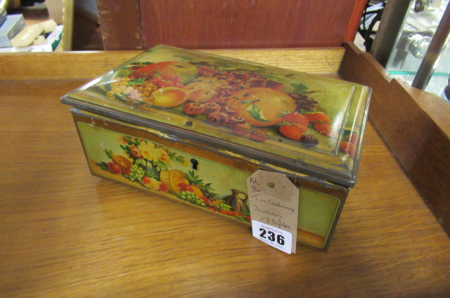 TIN CONTAINING THREE WATCHES AND TWO LIGHTERS Image