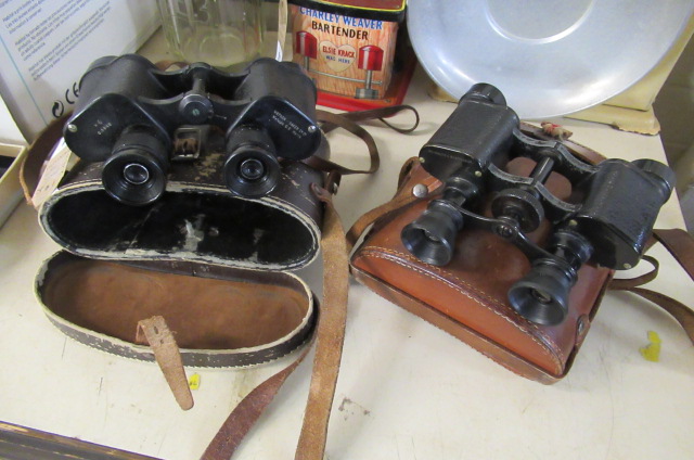 TWO PAIRS OF CASED BINOCULARS Image