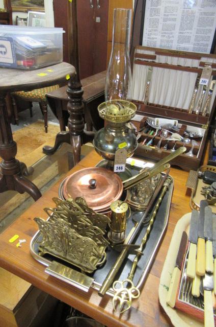 TRAY OF COPPER AND BRASS Image
