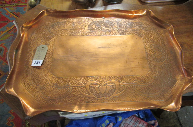 ARTS AND CRAFTS COPPER TRAY Image