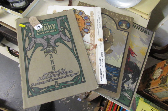 FIVE PRE 1916 BIBBY CALENDAR / ANNUALS Image