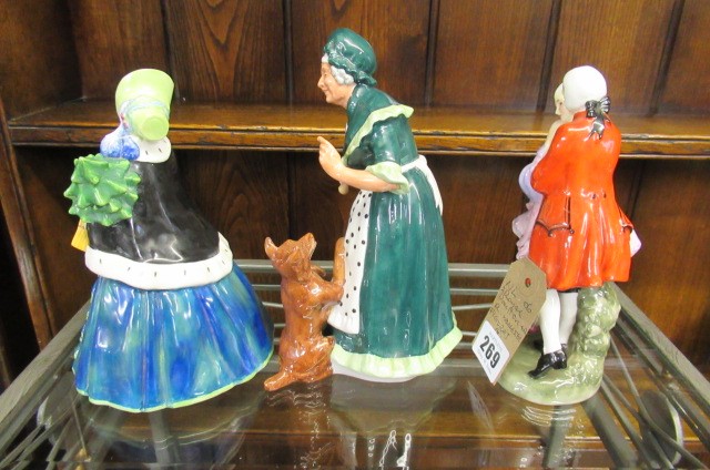 ROYAL DOULTON FIGURE PERFECT PAIR AND ANOTHER AND A  ROYAL WORCESTER FIGURE NOEL (3) Image