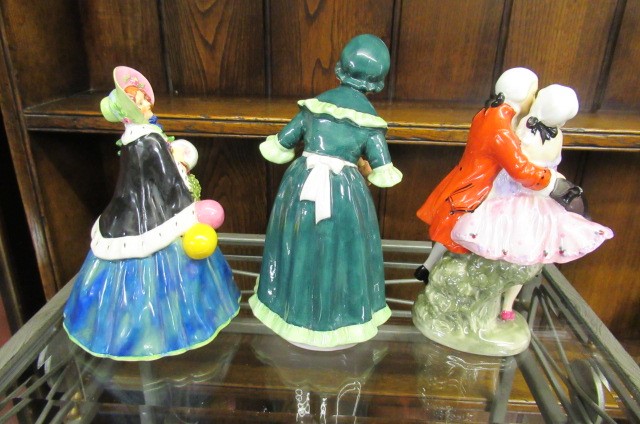 ROYAL DOULTON FIGURE PERFECT PAIR AND ANOTHER AND A  ROYAL WORCESTER FIGURE NOEL (3) Image