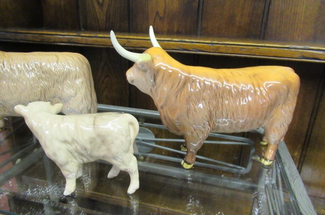 THREE BESWICK HIGHLAND CATTLE Image