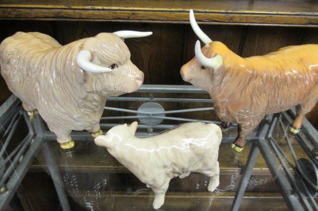 THREE BESWICK HIGHLAND CATTLE Image