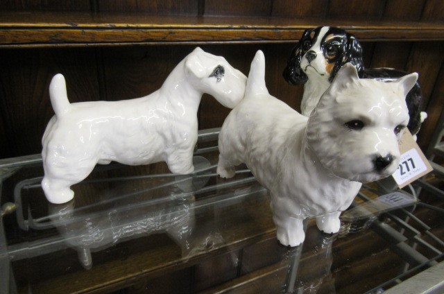 THREE BESWICK DOGS Image