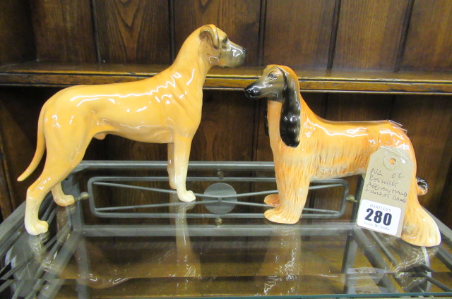 BESWICK AFGHAN HOUND AND GREAT DANE Image