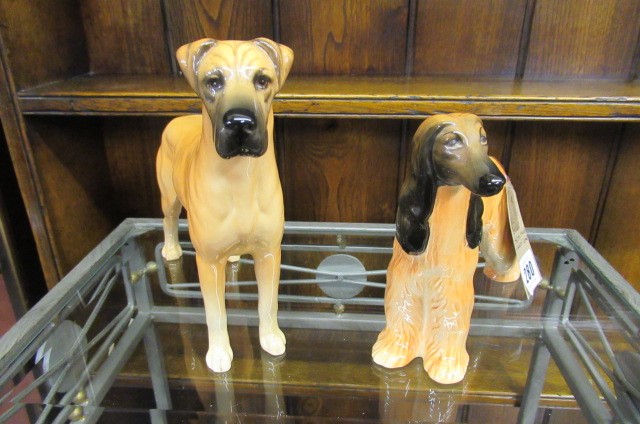 BESWICK AFGHAN HOUND AND GREAT DANE Image