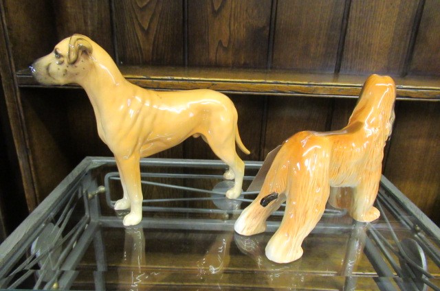 BESWICK AFGHAN HOUND AND GREAT DANE Image