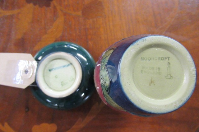 MOORCROFT VASE AND DISH Image