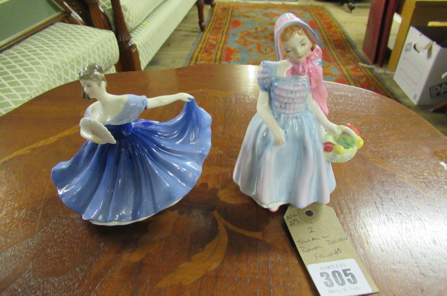TWO SMALL ROYAL DOULTON FIGURES Image
