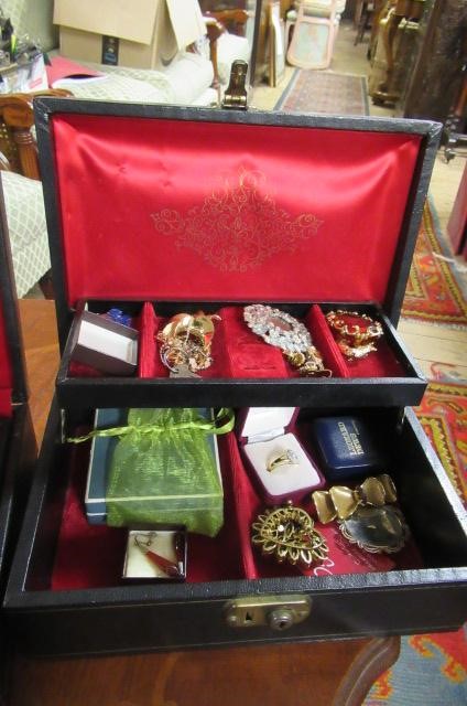 TWO BOXES OF COSTUME JEWELLERY Image