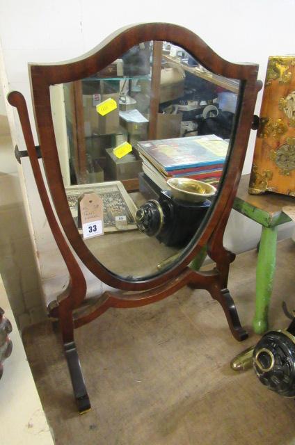 MAHOGANY TOILET MIRROR Image