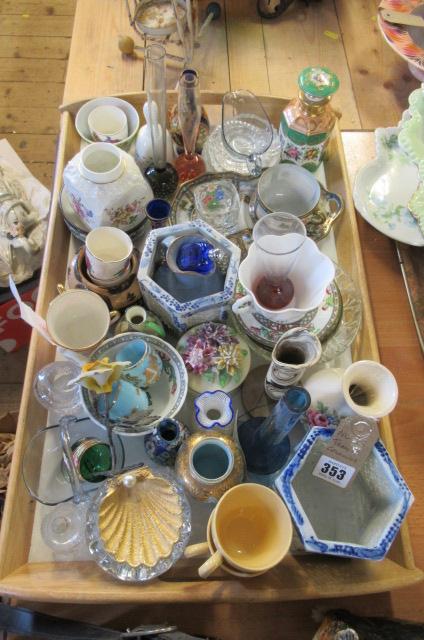 TRAY OF CERAMICS Image