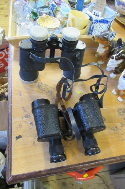 TWO PAIRS OF CASED BINOCULARS Image