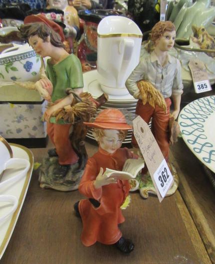THREE CAPO DI MONTE FIGURES Image