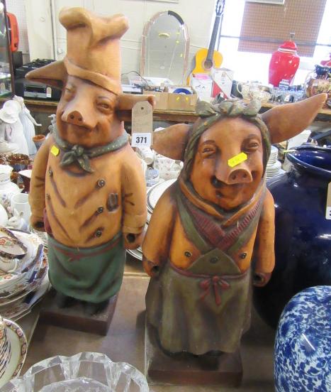 TWO BUTCHER'S PIG MODELS Image