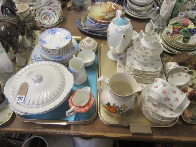 TWO TRAYS OF CHINA Image