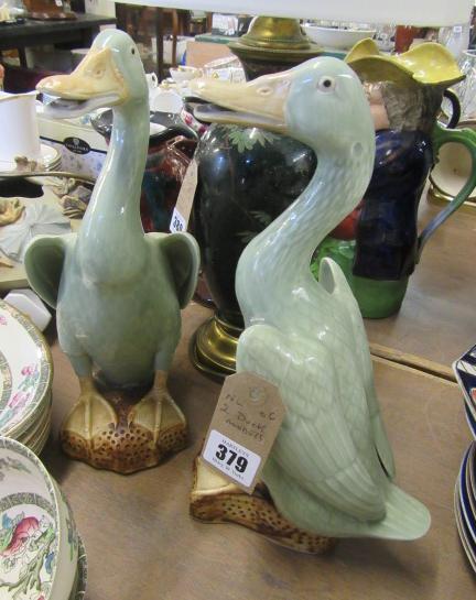 PAIR OF MODELS OF DUCKS Image