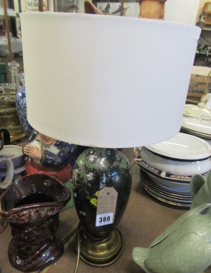 CLOISONNE LAMP AND SHADE Image