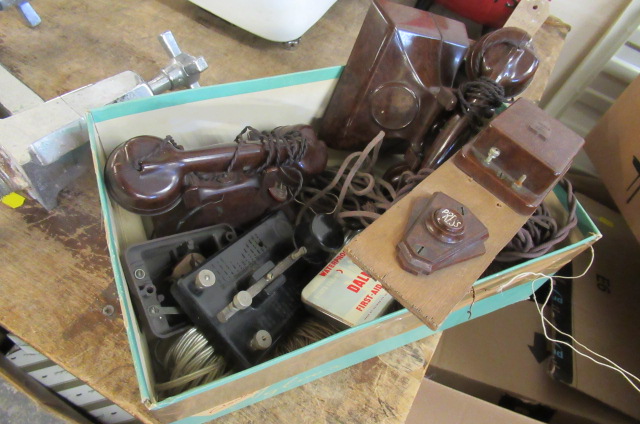 BAKELITE VINTAGE PHONES ETC Image
