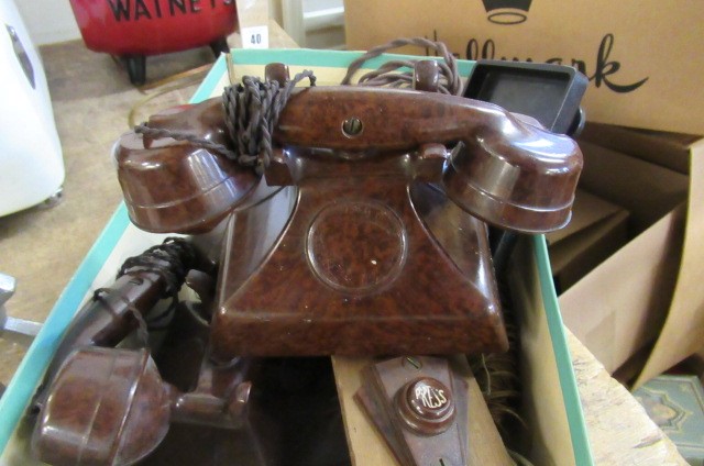 BAKELITE VINTAGE PHONES ETC Image