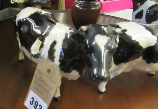 THREE BESWICK FRIESIAN COWS Image
