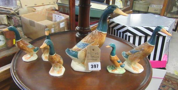 SIX BESWICK MALLARDS Image