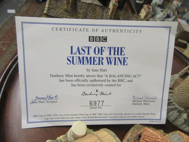 DANBURY MINT LAST OF THE SUMMER WINE SCULPTURE Image